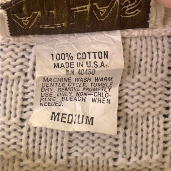 Vintage Atlas 100% Cotton Sweater Made In The USA - Picture 4 of 5